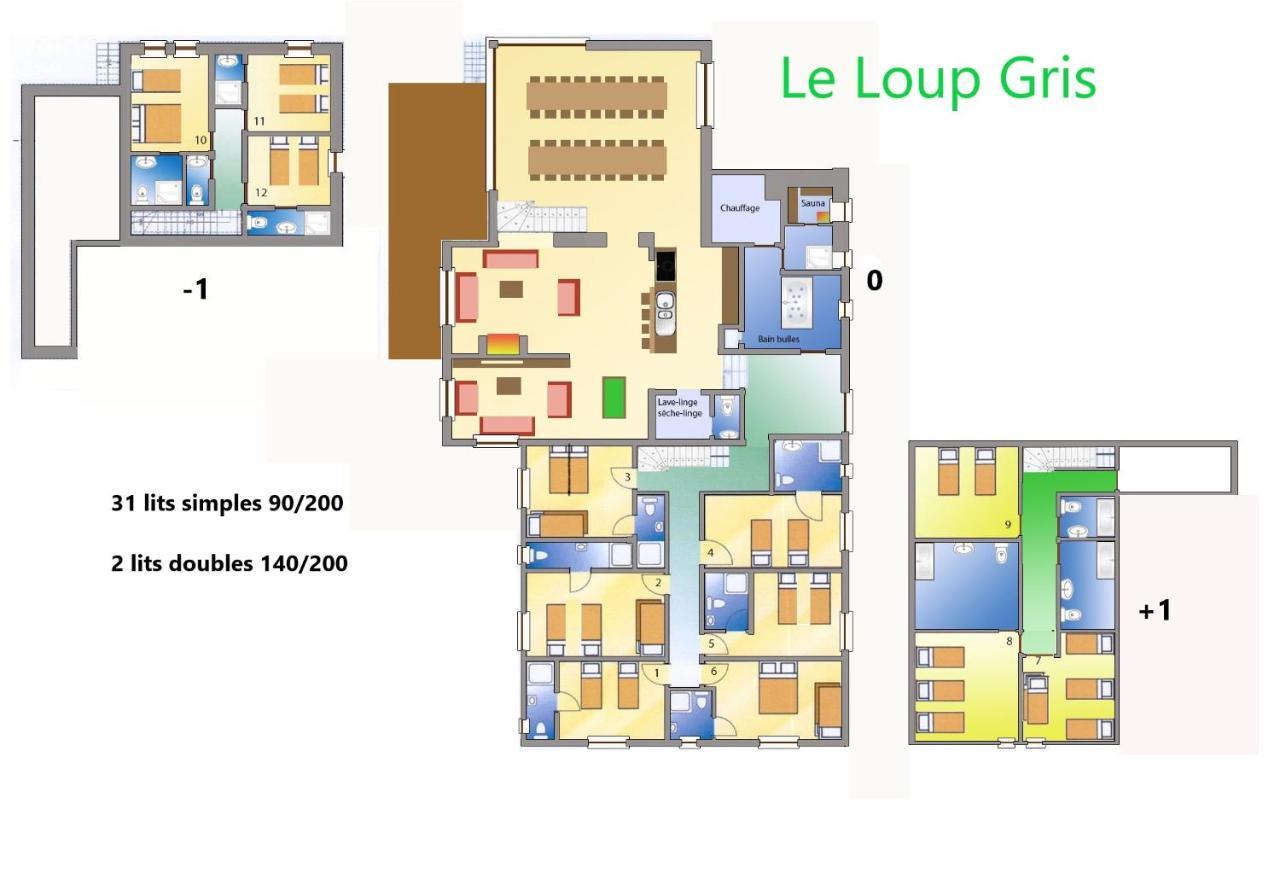 Le Loup Gris - 35 Pers - Vue-Wellness, Butgenbach-Malmedy 빌라 외부 사진